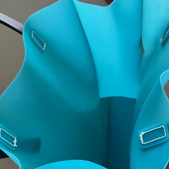 Banana Republic Blue and Brown Tote Bag - Picture 4 of 5